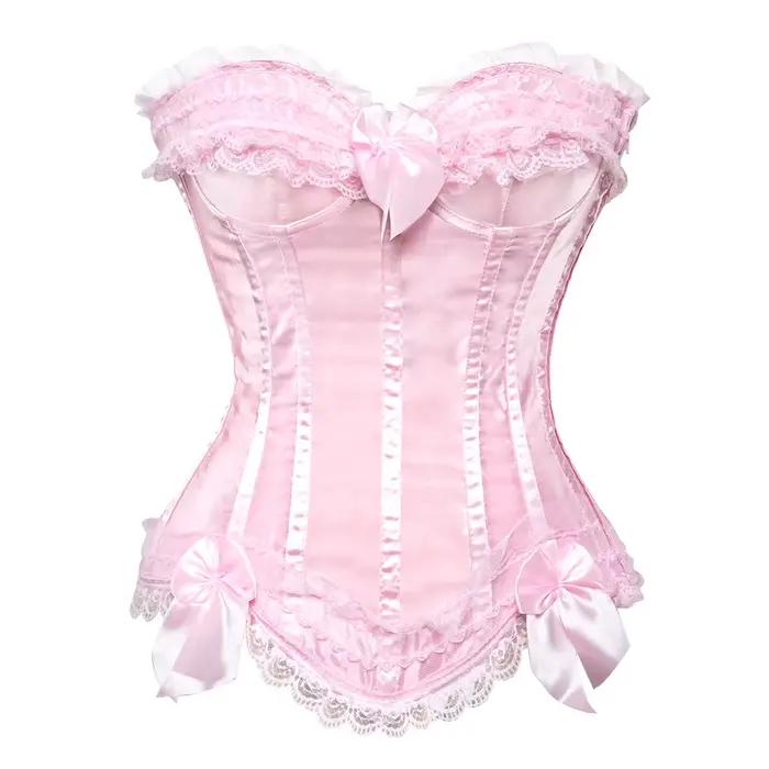 Corsets roses pour femmes