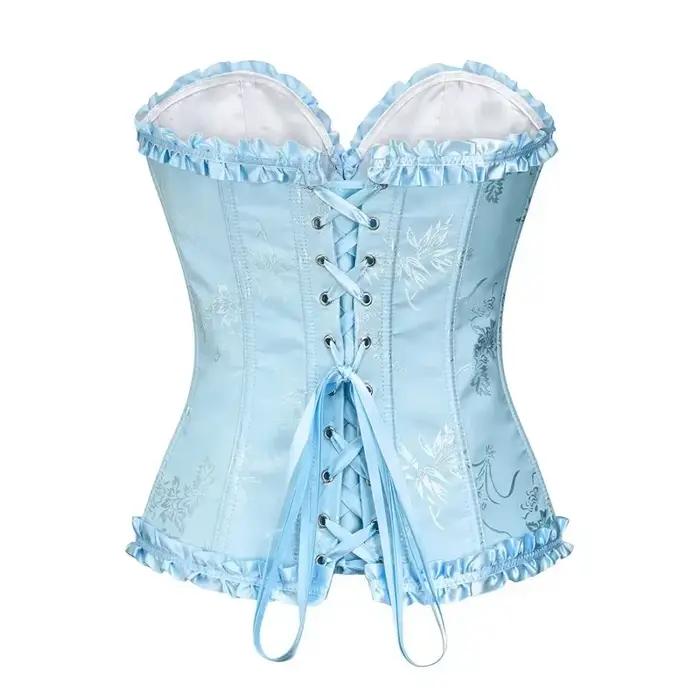 Corsets Bustiers pour femmes surbuste Corselet haut Sexy à lacets Jacquard Vintage mode fille corps forme Lingerie Korsett