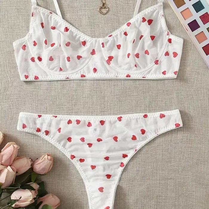 Ensemble de lingerie transparente pour femmes