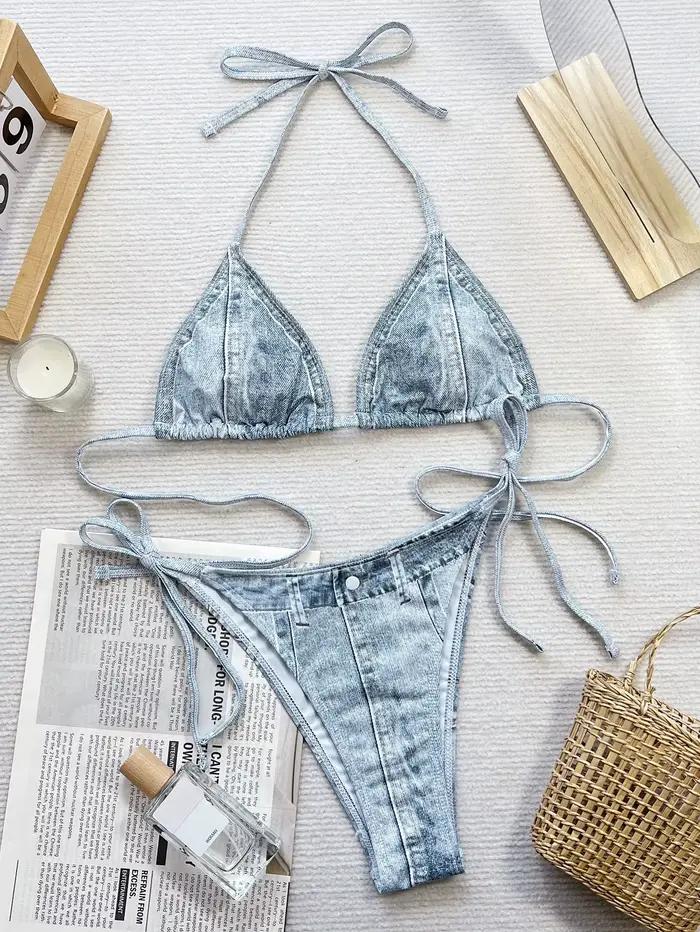 Maillot de bain sexy imprimé pour femmes