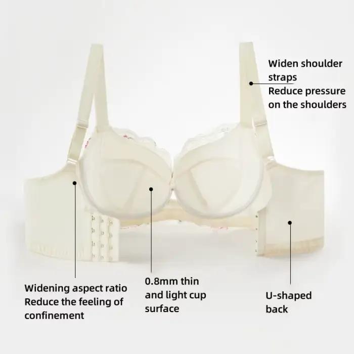 Minimisez les soutiens-gorge pour les femmes rassemblant soutien-gorge Anti-affaissement dentelle Sexy grande taille soutien-gorge conception mince SWD9033