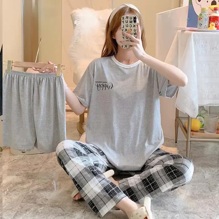 Pyjama trois pièces d'été pour femmes