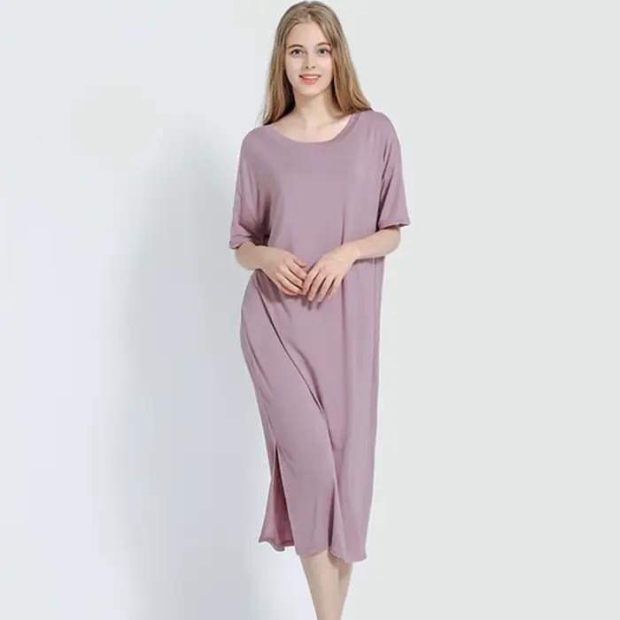 Robe de nuit en coton modal pour femmes