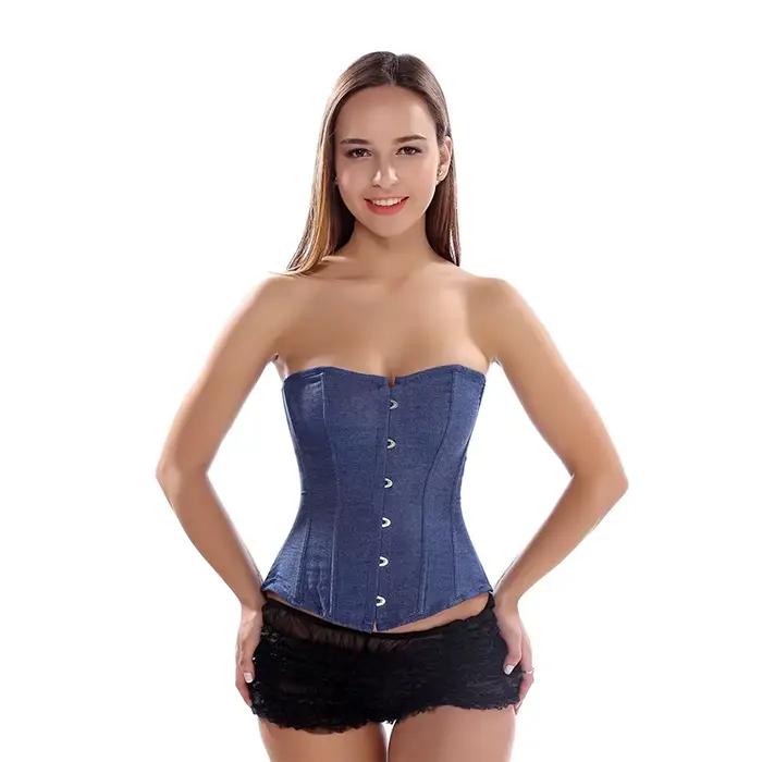 Caudatus-Corset sexy en denim
