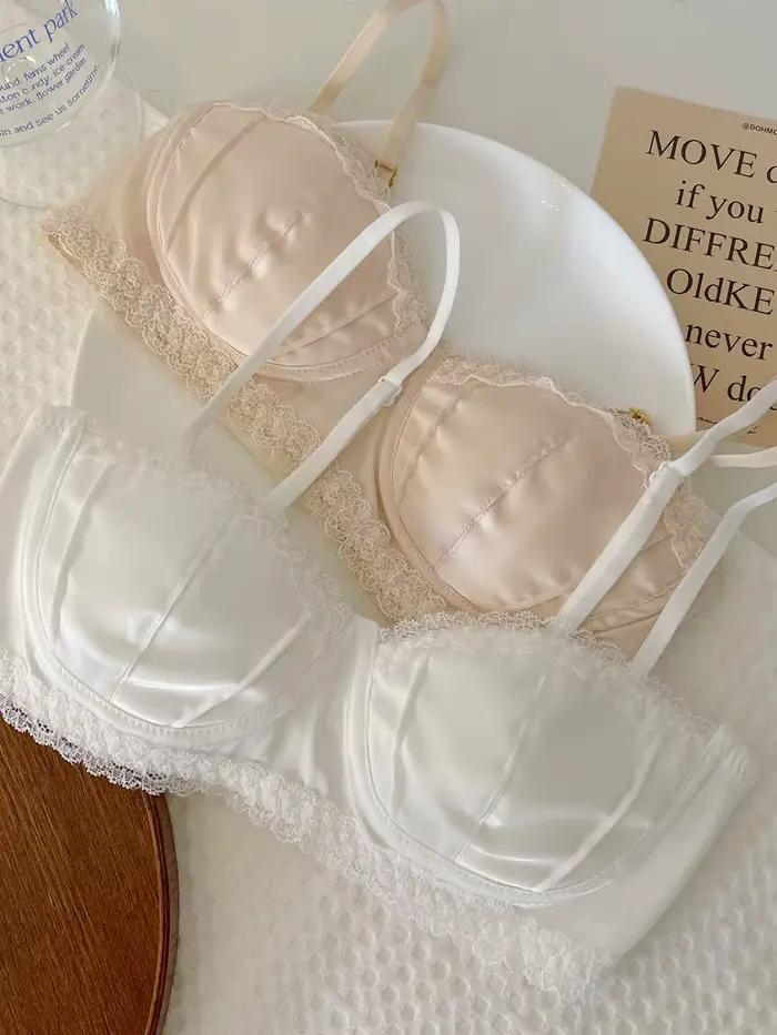 Soutien-gorge en dentelle satinée pour filles