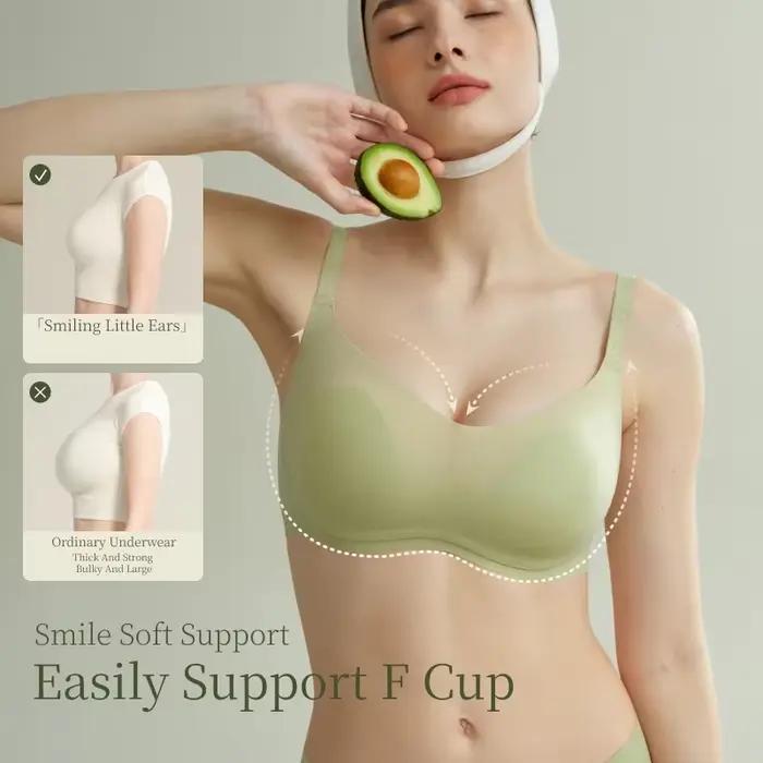 SUJIIN soutien-gorge sans fil pour gros seins femmes Push-Up couverture complète grande taille