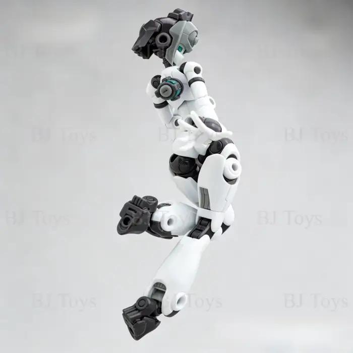 Quankai Gene Interference 2.0 Corps de Mecha Féminin, Figurine d'Action Ultra-Articulée à Construire avec Têtes et Mains Interchangeables