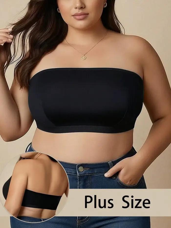 Soutien-gorge bandeau sans bretelles grande taille pour femme