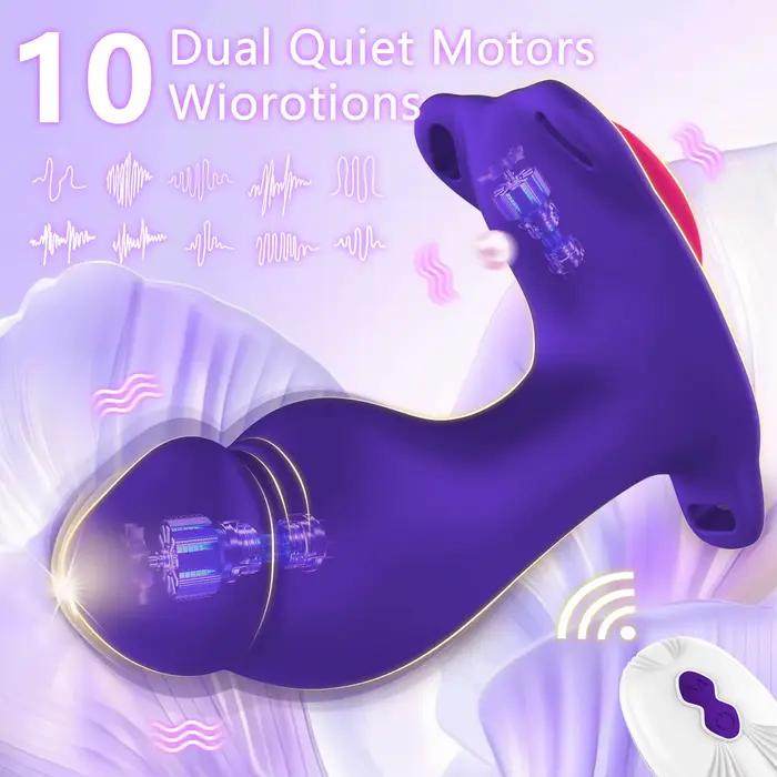 Vibrateur portable pour femmes avec gode insérable, jouet sexuel vibrant avec 10 modes de vibration, jouet pour adultes contrôlé par application
