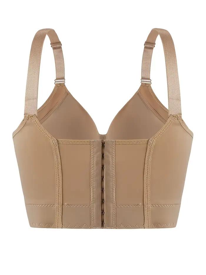 Tailles européennes avec bordures en acier, soutien-gorge anti-affaissement froncé, dos sportif et élégant, dos en V profond et soutien-gorge sexy