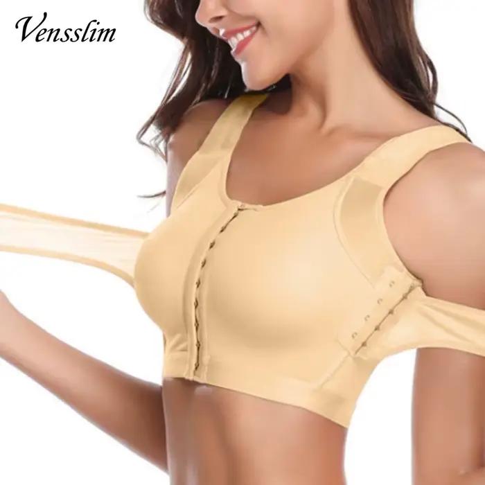 Soutien-gorge post-chirurgical à fermeture frontale pour femmes