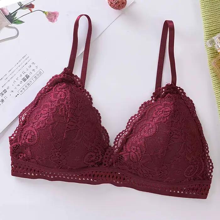 Soutien-gorge français en dentelle fine pour femmes