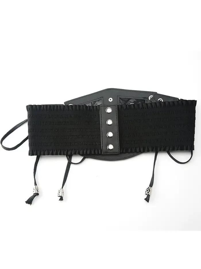 Corset noir sexy en dentelle pour femmes