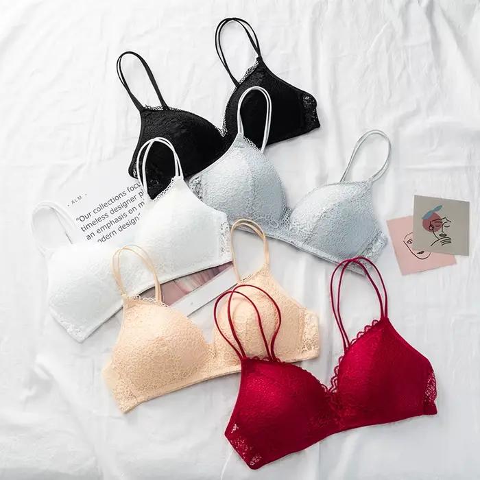 Femmes soutien-gorge Sexy dentelle Bralette florale sans fil
