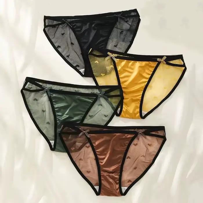 Culotte transparente en maille "Coussins" pour femme