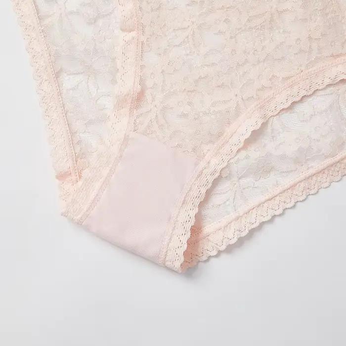 1 pièces culottes pour femmes Sexy dentelle transparente femme slips Low-rIse caleçons pour dames intimes sous-vêtements