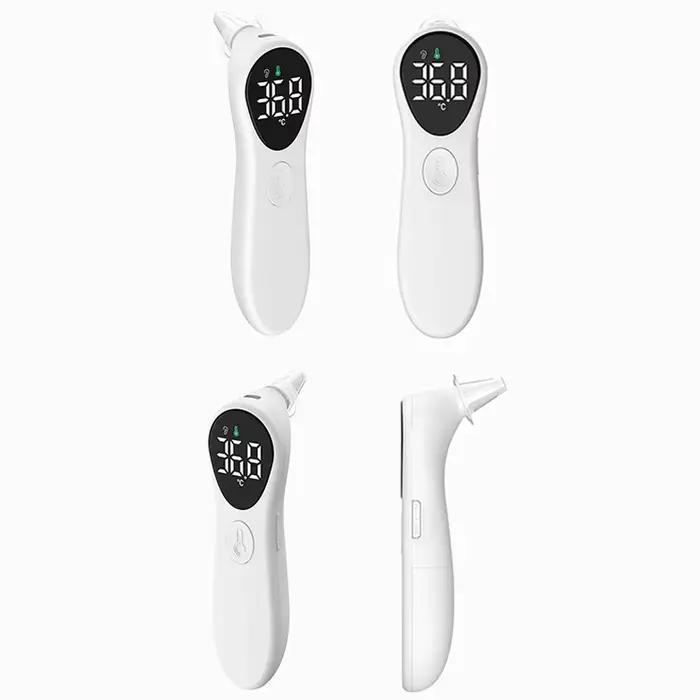 Thermomètre auriculaire médical rechargeable ℃ / ℉   Thermomètre corporel Laser numérique sans contact pour bébé et adulte, LCD, température de la fièvre