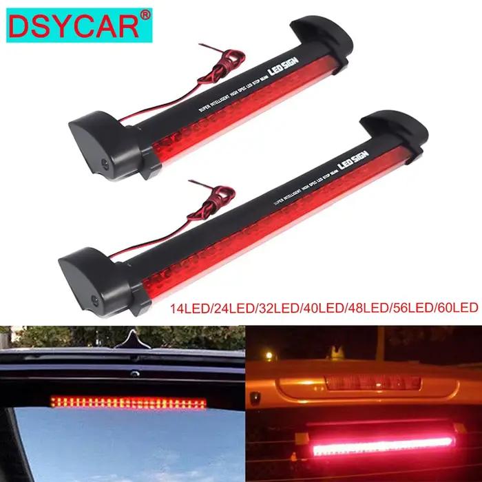 DSYCAR 12V rouge voiture LED troisième feux de freinage barre arrière feu de signalisation de stationnement camion haut montage arrêt voyant d'avertissement universel