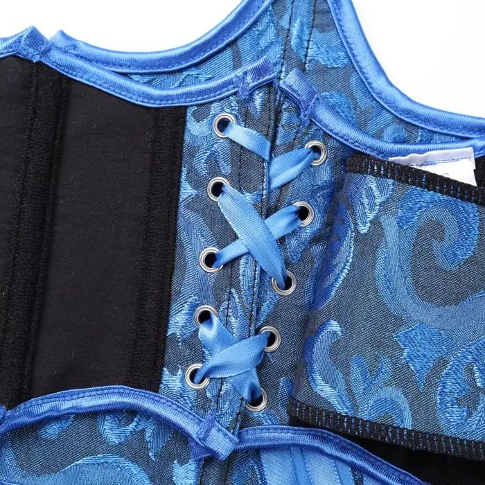 Corset de style court, bleu roi