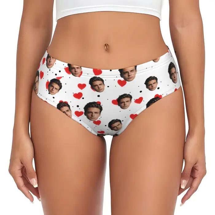 Lingerie personnalisée avec photo de visage pour femmes