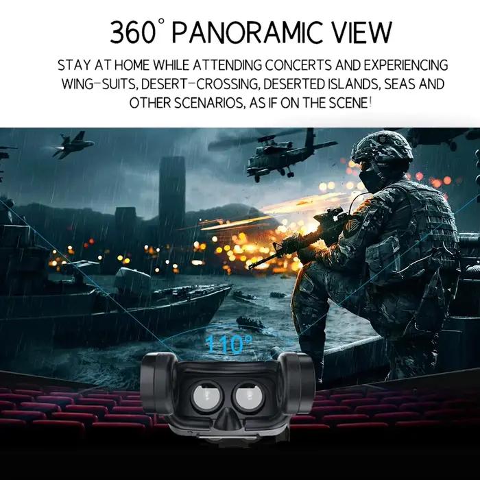 Lunettes de réalité virtuelle VR casque 3D appareils Bluetooth casque de téléphone intelligent lunettes lentilles Smartphone Viar casque cellulaire Mobile
