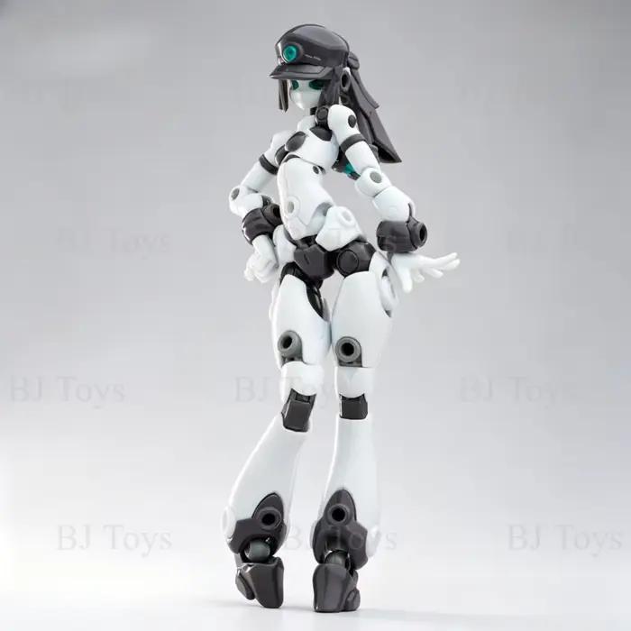 Quankai Gene Interference 2.0 Corps de Mecha Féminin, Figurine d'Action Ultra-Articulée à Construire avec Têtes et Mains Interchangeables