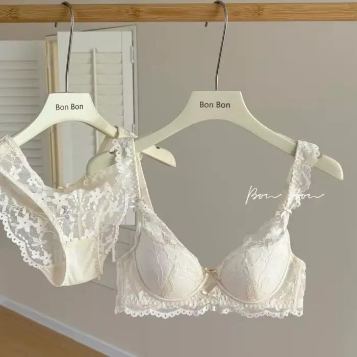 Ensemble de soutien-gorge en dentelle française pour filles