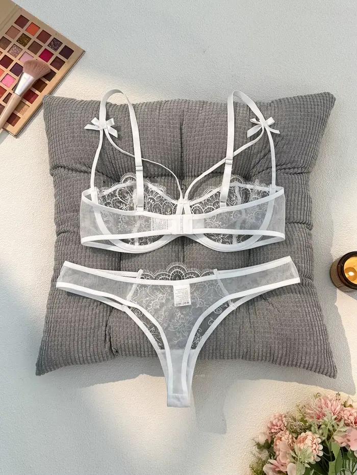 Ensemble de lingerie sexy blanche