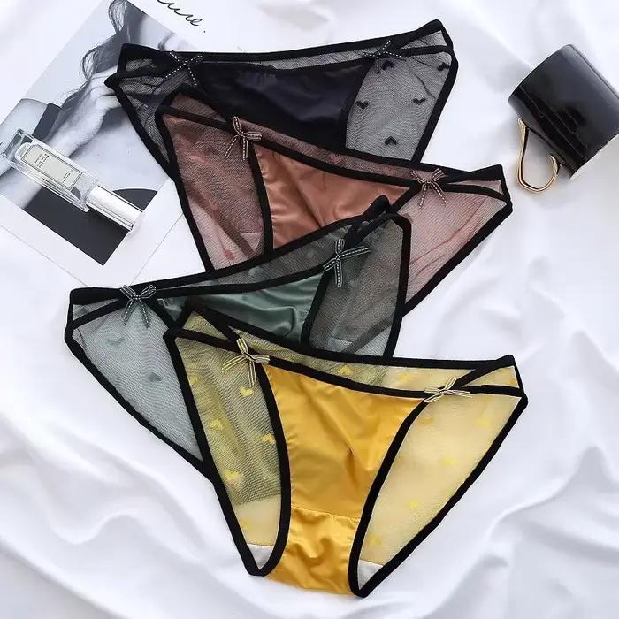 Culotte transparente en maille "Coussins" pour femme