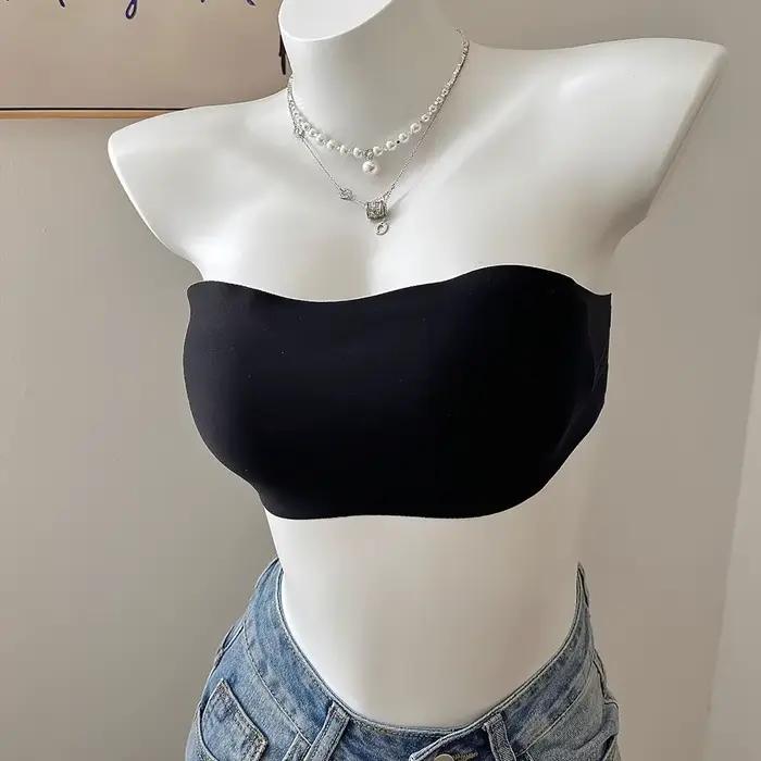 Soutien-gorge sans bretelles Sexy pour femmes, Push Up, sans fil, efficace, antidérapant, sans couture, Invisible, sans bretelles, Lingerie