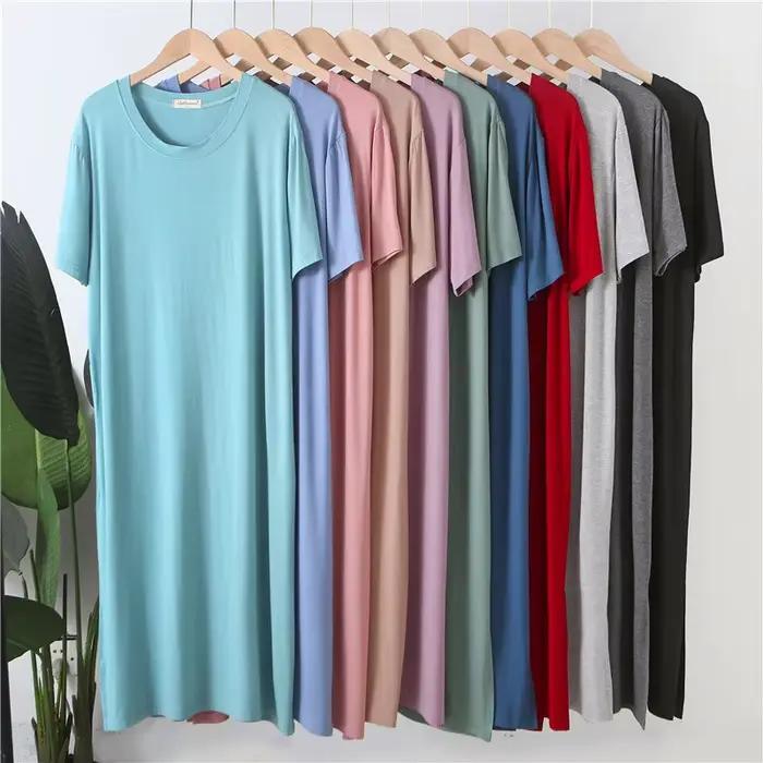Robe de nuit femme printemps été chemises