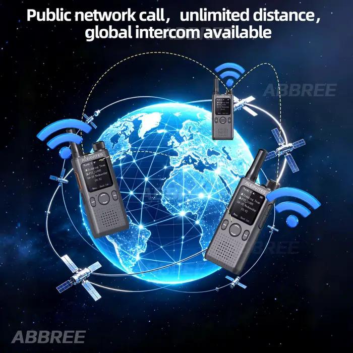 Radio bidirectionnelle portable Baofeng AT1 POC Walkie Talkie avec données illimitées gratuites, communication mondiale UE/US, configuration de groupe téléphonique, 4G/5G