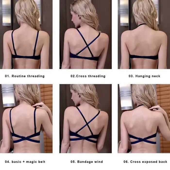 Soutien-gorge Push Up dos nu pour femmes