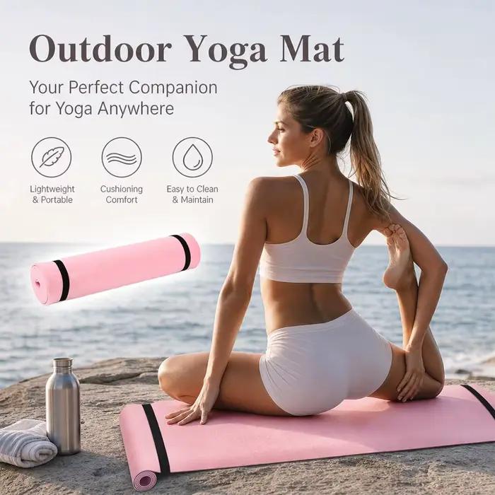 Tapis de fitness antidérapant pour exercices de Pilates, musculation, sport, gymnastique, équipement de fitness