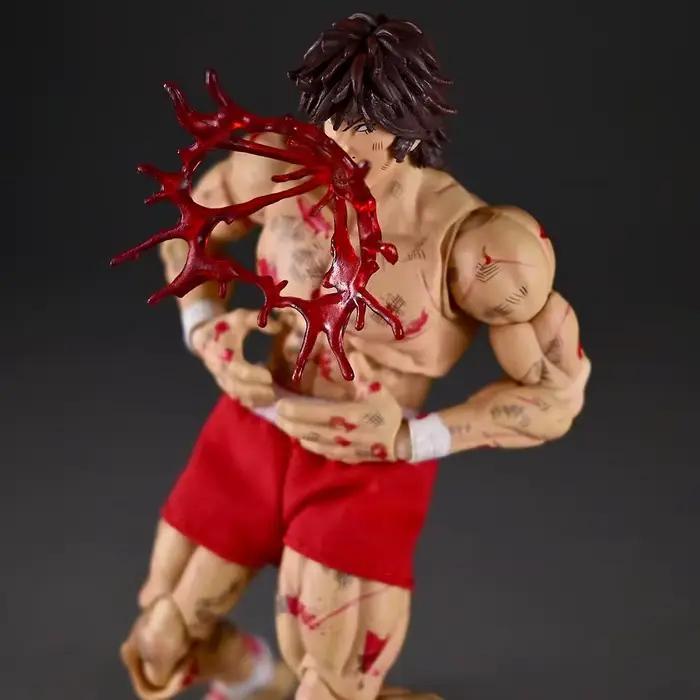 Figurine articulée Baki Hanma Battle Damaged avec têtes et mains interchangeables, modèle anime en boîte, en stock pour collectionneurs