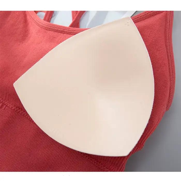 Soutien-gorge rembourré croisé dans le dos pour femme