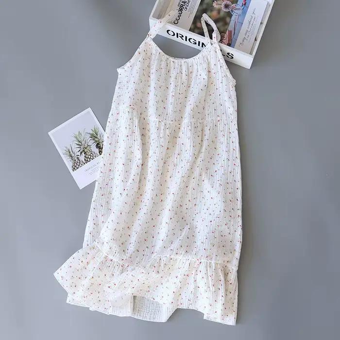 Nouvelle Robe de Nuit Longue à Imprimé Floral pour Femme
