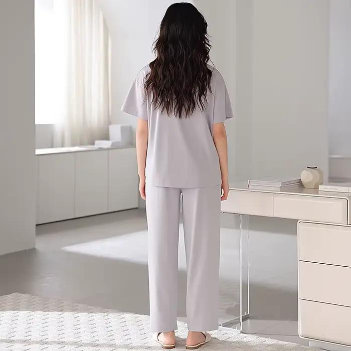 Ensemble pyjama d'été 100% coton pour femmes
