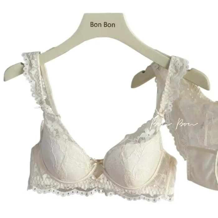 Ensemble de lingerie sexy en dentelle française pour femme