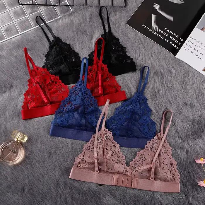 BANNIROU 1 pièces soutien-gorge Sexy pour femme dentelle mince sous-vêtements