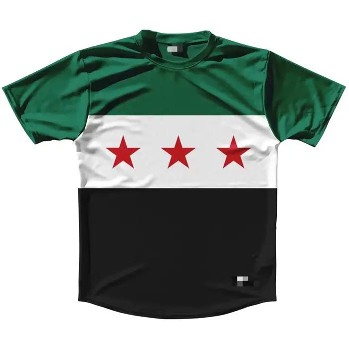 T-shirt manches courtes femme, estival et décontracté, avec drapeau de la syrie, graphique en 3D, cadeaux pour hommes et femmes, vêtements Y2k de qualité supérieure, 2025