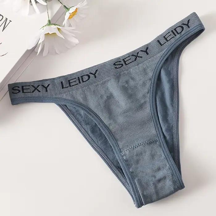 1Pc culotte brésilienne femmes sous-vêtements sans couture femme lettre impression caleçon taille haute slips Lingerie confortable sport intimes