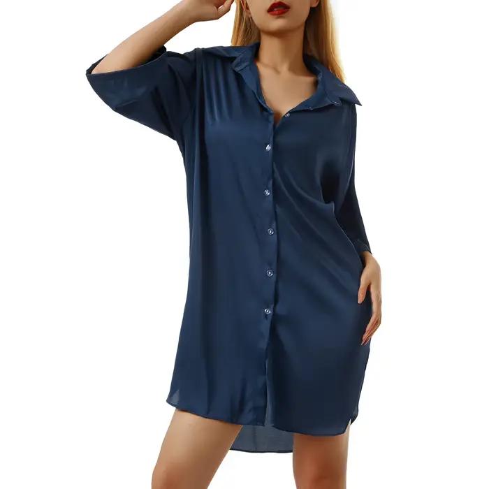Robe de Nuit en Satin pour Femme