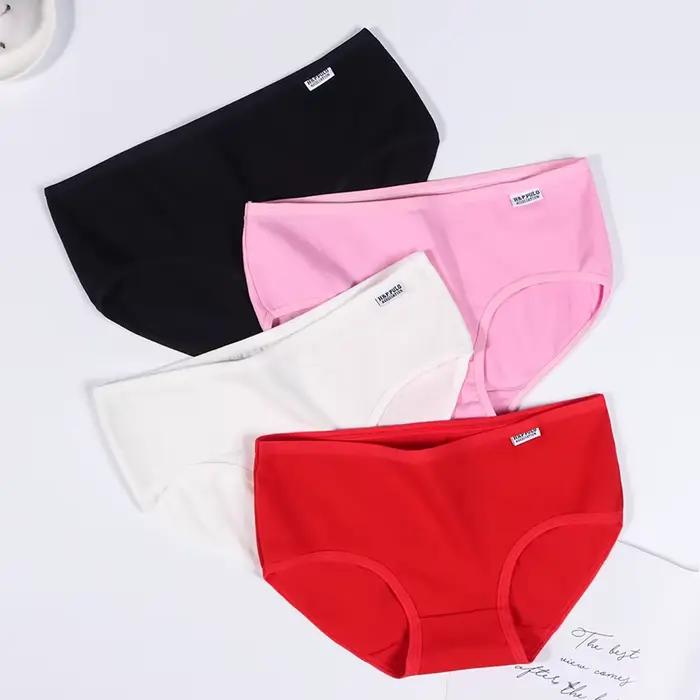 Culotte femme pur coton caleçon confortable Simple solide couleur bonbon sous-vêtements dames doux pour la peau L-XXL slips