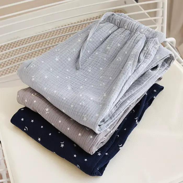 Pantalons de couchage en coton pour couples