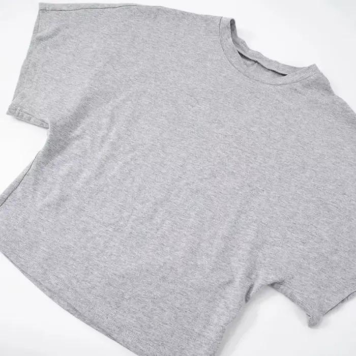 T-shirt court décontracté élastique