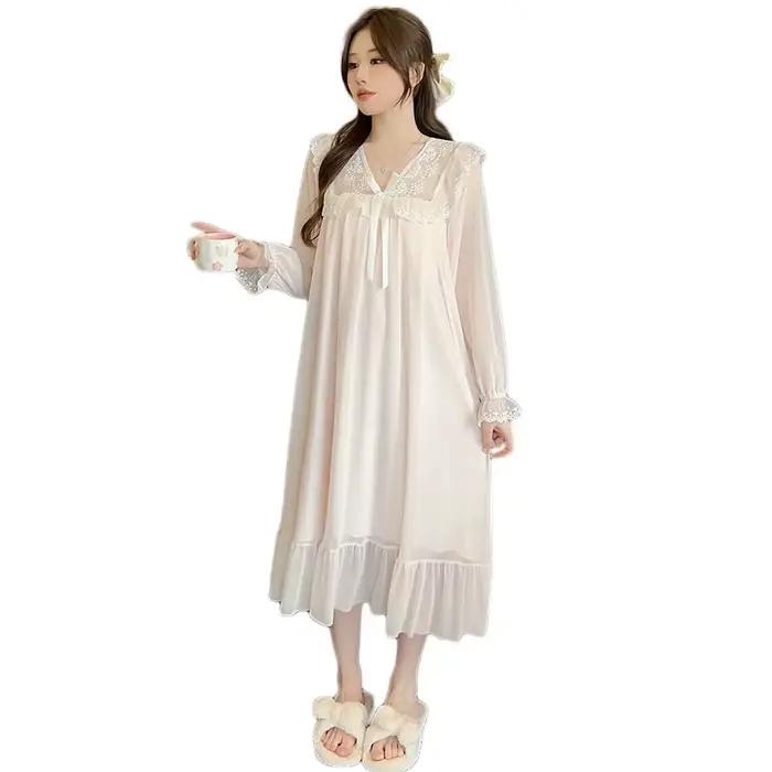 Femmes chemises de nuit d'été avec soutien-gorge vêtements de détente en plein air chemise