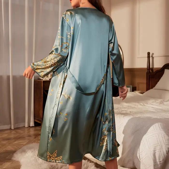 Nouvelle Robe de Chambre Imprimée pour Femme