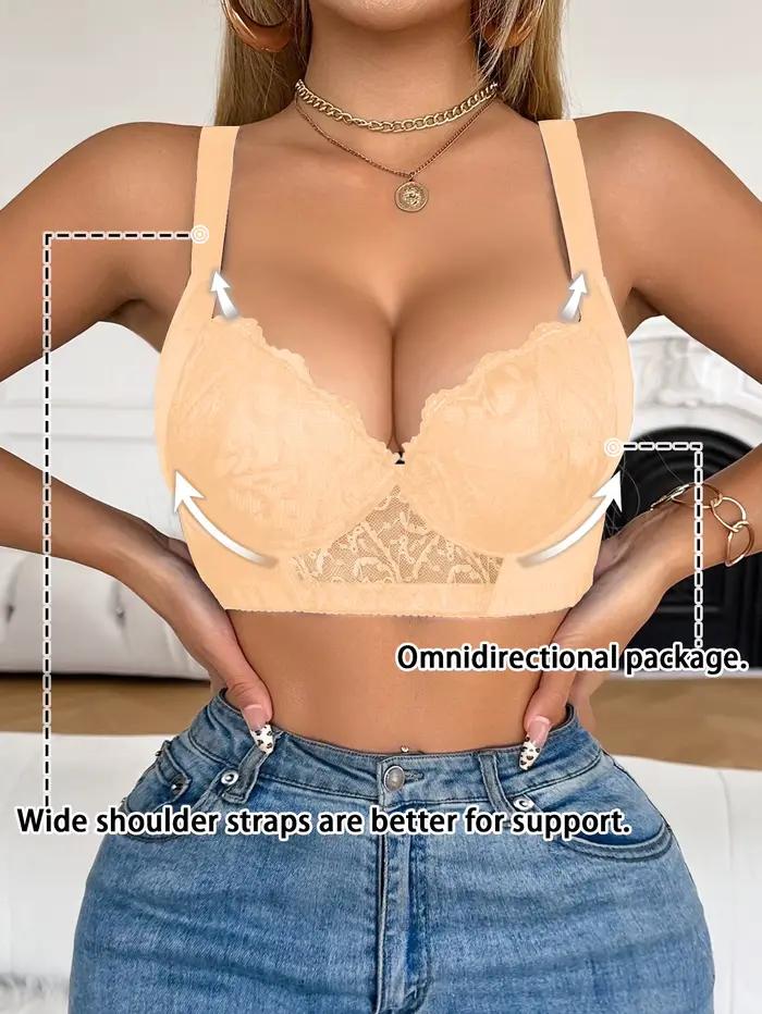 Soutien-gorge push-up en dentelle pour femme