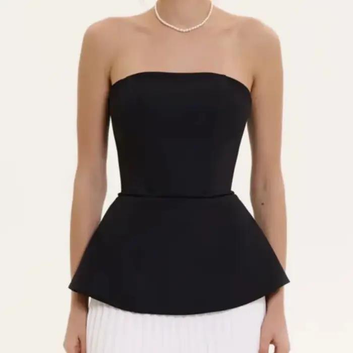 Top bustier à baleines